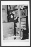 Photograph of school storage and janitor supplies, Boulder City, Nevada, January 17, 1947