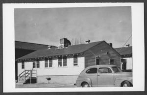 Photograph of the exterior of "Day Rooms," January 22, 1947