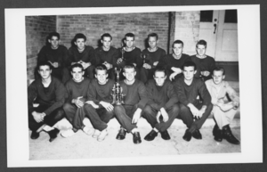 Photograph of Nevada State championship track team, May 1949