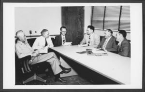 Photograph of Board of Education for Boulder City Union School District, circa 1950