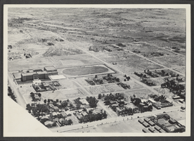 Aerial photograph of Las Vegas High School, Las Vegas, 1935