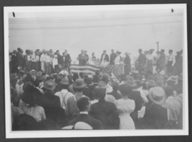 Photograph of William Jennings Bryan speech, Las Vegas, circa 1910s