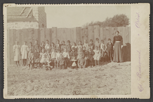 Photograph of school children, Panaca, circa 1900-1909