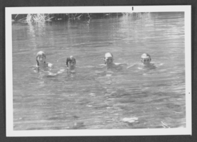 Photograph of children swimming, Panaca, Nevada, circa 1972