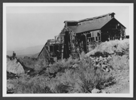 Photograph of a mill's remains, Delamar, Nevada, circa late 1800s to mid 1900s