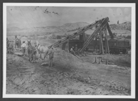 Photograph of loading tailings, Lincoln County, Nevada, circa 1910