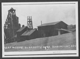 Photograph of Quartette Mine, Searchlight, Nevada, circa early 1900s