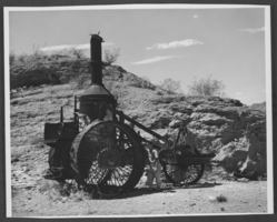 Photograph of steam tractor, Searchlight, Nevada, circa 1880s