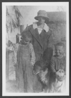 Photograph of Elda Gilcrease and sons, Las Vegas, Nevada, circa 1925