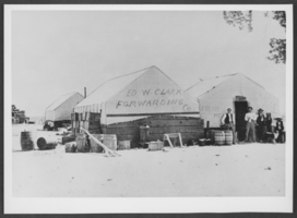Photograph of Ed W. Clark Forwarding Company, Las Vegas, circa early 1900s