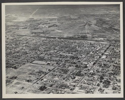 Aerial photograph of Las Vegas, circa 1940s-1950s