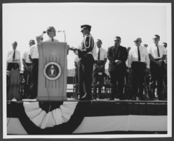 Photograph of Southern Nevada Water Project groundbreaking ceremony, Lake Mead, September 07, 1968