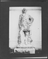 Photograph of a statue of John C. Fremont, Salt Lake City, Utah, circa late 1800s - mid 1900s