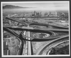 Photograph of interchange between I-15 and US 95, Las Vegas, circa 1967-1970s