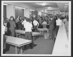 Photograph of people at Hughes Executive Terminal, Las Vegas, 1972