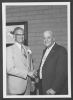 Photograph of Elbert B. Edwards and man, Las Vegas, April 20, 1977