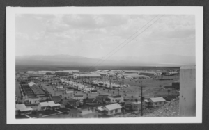 Aerial photograph of Boulder City, Nevada, 1933