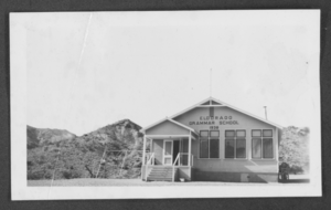 Photograph of Eldorado Grammar School, Eldorado Canyon, Nevada, circa 1938