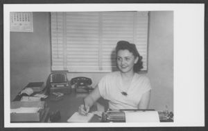 Photograph of Annebelle Plunkett, circa February 1948