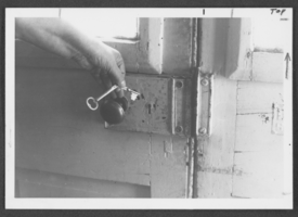 Photograph of the key to Panaca Cooperative Mercantile Institution, Panaca, Nevada, circa 1972