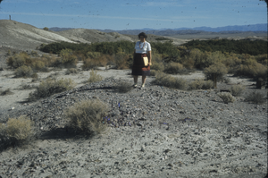 Slide of unidentified woman, Resting Springs, Nevada, circa 1960s - 1983