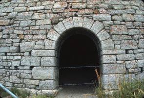 Slide of an arch at Ward Charcoal Ovens, Nevada, circa 1960s