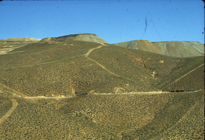 Slide of copper mine, Battle Mountain, Nevada, circa 1960s