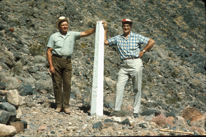 Slide of John Lytle at Emigrant (Fremont) Gap on the Old Spanish Trail, California, circa 1960s