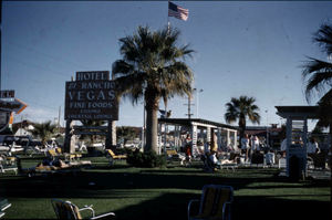 Slide of the El Rancho Vegas, Las Vegas, circa early 1950s