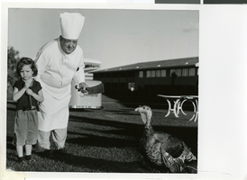 Photograph of the annual "Turkey Trot" at the Sands Hotel, Las Vegas, circa mid 1950s - early 1960s