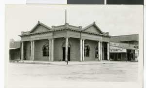 Photograph of First State Bank, Las Vegas, circa early 1900s