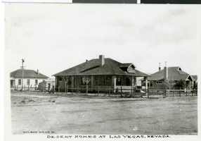 Postcard of early Las Vegas  homes, Las Vegas, circa 1930s