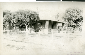 Postcard of John S. Park Home, LasVegas, circa early 1900s