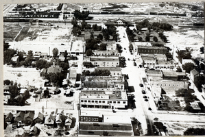 Photograph of an aerial view of Las Vegas, circa early 1920s