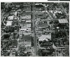 Aerial photograph of downtown Las Vegas, circa 1930s-1940s