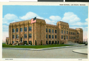 Postcard of Las Vegas High School, Las Vegas, circa early 1900s