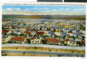 Postcard of Boulder City, circa 1930s-1940s