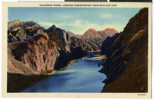 Postcard of Colorado River, circa late 1930s