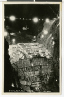 Postcard of Hoover Dam construction, 1934