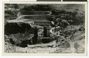 Postcard of Hoover Dam, circa 1935