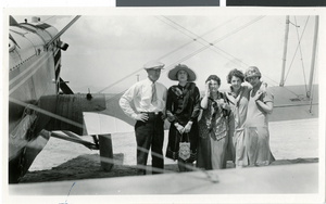 Photograph of first mail plane, Las Vegas, circa 1926