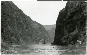 Postcard of the Hoover Dam site, Las Vegas, circa 1930
