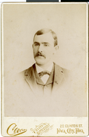 Photograph of Granville N. Hancock, Iowa City, Iowa, circa 1889