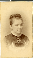 Photograph of Cressa Spring Hancock, Iowa City, Iowa, circa 1882