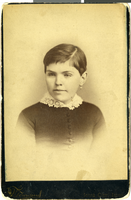 Photograph of Cressa Springer Hancock, Iowa City, Iowa, circa 1885