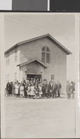 Photograph of the dedication of Hermiston Memorial Baptist Church, Las Vegas, March 8, 1925