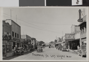 Postcard of Fremont Street, Las Vegas, 1931