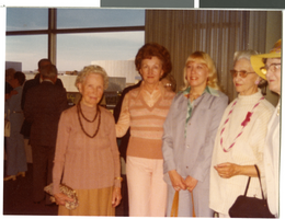 Photograph of Cloe Van Buren with daughter and friends, circa 1960s.