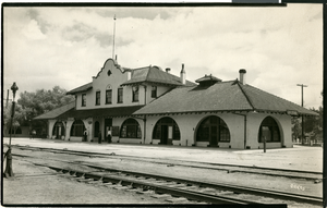 Photograph of the Union Pacific Depot, Las Vegas, circa 1920s.
