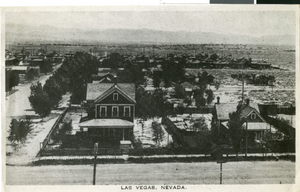 Photograph of Las Vegas residential areas, Las Vegas, circa 1911.